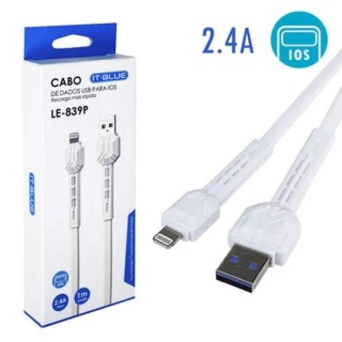 Cabo de dados e carregamento lightning it-blue le839p 1m