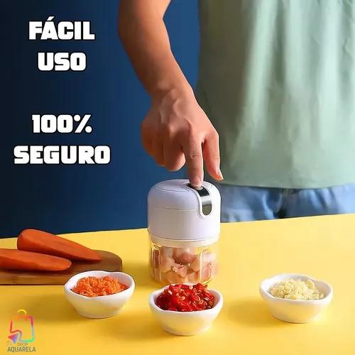 Processador mini processador elétrico recarregável triturador de alimentos alho sem fio